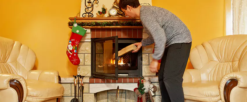 Rusted Metal Fireplace Restoration in Northampton, Massachusetts
