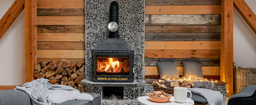 Thelin Hearth Products Direct Vent Gas Stove Fireplace Inspection in Northampton, Massachusetts
